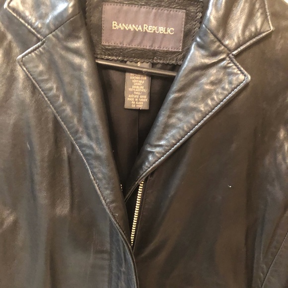 Banana Republic leather jacket - Picture 3 of 5